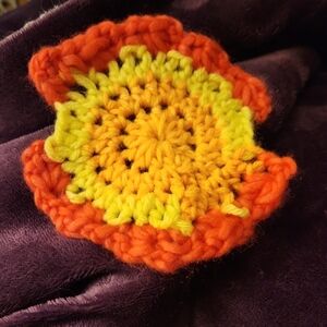 Handmade Crochet Flower Brooch